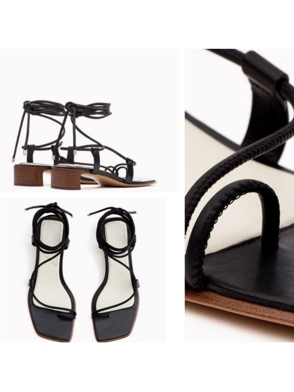 Rag & Bone Cindy Tie Sandals Size 6